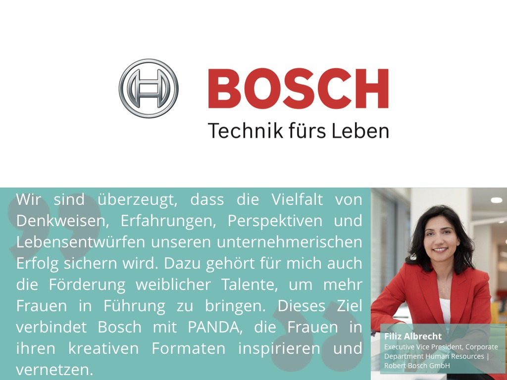 2019 PANDA Strategische Partnerschaft Bosch_Albrecht, Filiz_deutsch_Bild geändert Mai19